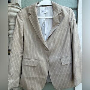 NWT Amour Vert Slim Tobie Linen Blazer